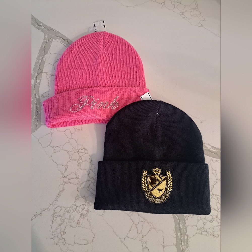 PINK Rib Beanie bundle - New